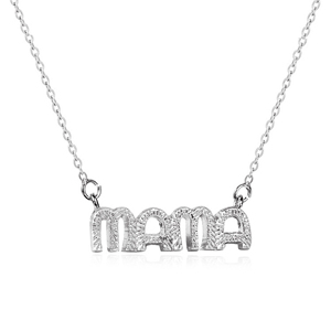 20 piezas Chic MOM MAMA colgante collar color dorado y plateado-perfecto día de la madre y regalos de cumpleaños, uso diario - Product Image 4