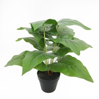 Vente en gros de bonsaïs artificiels Pothos de 40 cm de haut, faux petits bonsaïs Pothos