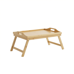 Table de lit pliable en bois pratique pour le petit-déjeuner et l'utilisation d'un ordinateur portable, origine USA - Product Image 3