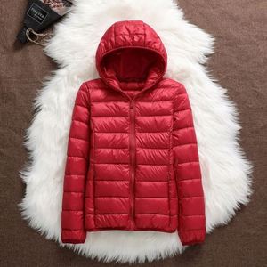 Abrigos de Plumón de Pato Blanco para <span class=keywords><strong>Mujer</strong></span>, Abrigo Cálido de Otoño e Invierno, Chaqueta de Plumón Ultraligera para <span class=keywords><strong>Mujer</strong></span>, <span class=keywords><strong>Parka</strong></span> Cortavientos - Product Image 5