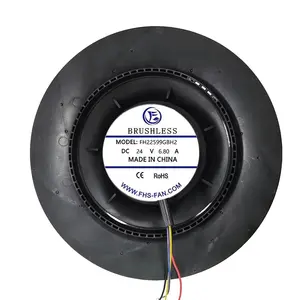 22599 Ventilador centrífugo compacto de grande fluxo de ar 225x99mm 24V 48V 22,5 cm DC