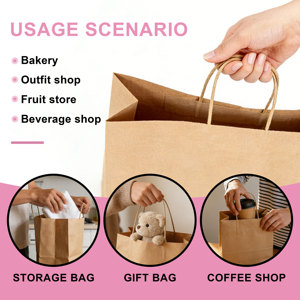 <strong>Cartoon</strong> Printed Birthday Party Candy Gift Packaging <strong>Bag</strong> Cute Shopping Kraft Paper <strong>Bag</strong> - Product Image 2