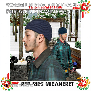 Bonnet tricoté en coton 100% pour homme et femme, idéal pour l'automne et l'hiver, protection contre le froid, usage sportif et plage, pour adultes. - Product Image 2