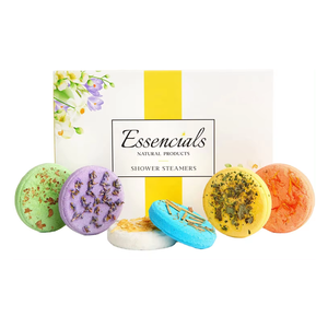 Factory Wholesale Custom Private Label Gift <b>Set</b> <b>Essential</b> <b>Oils</b> Bathroom Supplies Organic Vegan Shower Bombs - Product Image 2