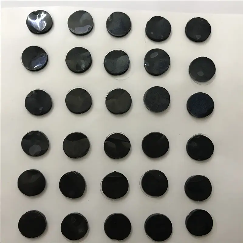 Strong Viscosity Black 8mm Non Slip Pad Single Sided Adhesive Dots Double Sided Gel Tape Round Nano Tape For Fixing