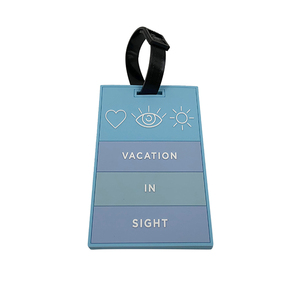 Etiquetas de Equipaje de Cuero PVC con Logotipo Personalizado de Fábrica, Diseño de Letras a la Moda, Venta Directa - Product Image 2