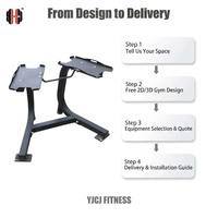 Support autoportant pour haltères en fer, à double niveau, avec plateaux de rangement, cadre de support renforcé, durable, unisexe, pour fitness professionnel en intérieur
