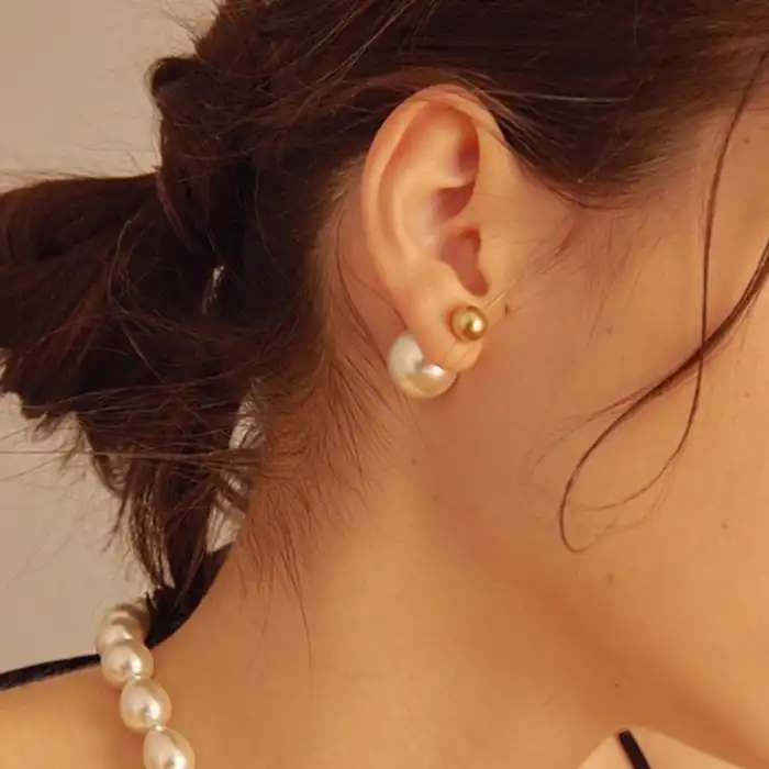 1pair Rhinestone & Faux Pearl Earrings & 1pc Necklace - Mia & Jon – Mia &  Jon
