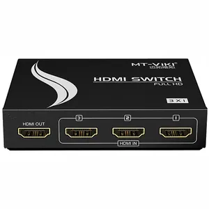 4K 30HZ HDMI מתג 2 ב 1 החוצה, MT-VIKI 2x1 HDMI Switcher עם שלט רחוק IR