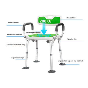 Chaise de douche en alliage d'aluminium Simplywalk 200 kg, robuste, pour toilettes, paraplégique, conforme <span class=keywords><strong>à</strong></span> la norme UKCA, <span class=keywords><strong>contrat</strong></span> annuel - Product Image 2
