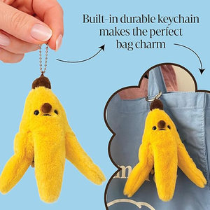 Porte-clés pendentif <span class=keywords><strong>banane</strong></span> en peluche jaune à expression mignonne, doux et de qualité supérieure, en forme de peau de <span class=keywords><strong>banane</strong></span>, 6 pouces, pour sac et clés - Product Image 4