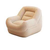 Kursi Sofa Lantai Kain Corduroy Nyaman Gaya Tatami Mini Couch untuk Kamar Tidur Ruang Tamu Balkon Sofa Tunggal Santai
