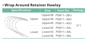 Retentor Ortodôntico Envolvente Hawley para Tratamento de Espaço de Adução - Product Image 5