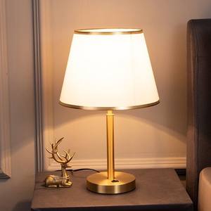 American Minimalist All-Copper Table <b>Lamp</b> Creative <b>Modern</b> Luxury <b>Bedside</b> Light for Bedroom Study Wedding Eye-Protection Dimmer - Product Image 3