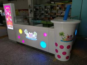 Chiosco Personalizzato a Forma di Tazza per Interni, per Negozi di Bubble Tea, Gelaterie, Ristoranti, Stand per Yogurt Gelato, Design d'Interni - Product Image 4