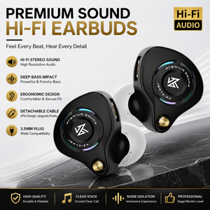KZ EDX PRO <span class=keywords><strong>X</strong></span> Nuevo Modelo HIFI Auriculares Intrauditivos con Cable Estéreo de 3.5MM, Auriculares de Monitoreo para DJ, Deportes y Juegos - Product Image 1