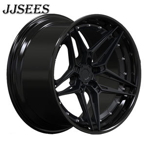 JJSEES Roues de voiture personnalisées 2 pièces rayons noirs 18 19 20 21 22 23 24 26 pouces <span class=keywords><strong>jantes</strong></span> 5X114.3 5X100 5X112 5X120 Pcd pour <span class=keywords><strong>audi</strong></span> A1 A3 - Product Image 1