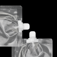 Nouvelle pochette à bec de compote de fruits transparente à venir pour le remplissage d'eau et le bouchage du sac de gelée en plastique