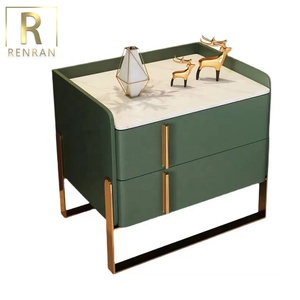 Italian Elegant Modern <strong>Bedside</strong> <strong>Table</strong> <strong>Green</strong> Orange Wooden Night Stand <strong>Bedside</strong> <strong>Table</strong> With Storage Small Bed <strong>Tables</strong> - Product Image 6