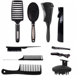 Spazzola Districante Professionale Personalizzata <span class=keywords><strong>per</strong></span> Ingrosso, Clip <span class=keywords><strong>per</strong></span> <span class=keywords><strong>Capelli</strong></span> in Plastica, Pettine a Coda di Topo, Spazzola <span class=keywords><strong>per</strong></span> Bordi e Flacone Spray - Strumenti <span class=keywords><strong>per</strong></span> <span class=keywords><strong>Capelli</strong></span> - Product Image 1