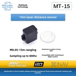 Capteur de télé<span class=keywords><strong>m</strong></span>étrie laser Micro-Air MT-15 <span class=keywords><strong>M</strong></span> avec maintien d'altitude et évitement d'obstacles pour accessoires de drones de course <span class=keywords><strong>APM</strong></span>/PX4 - Product Image 5