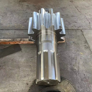 Escavatore a draga motore principale personalizzato grande modulo cilindrico forgiato albero di trasmissione a scanalatura albero ingranaggio - Product Image 2