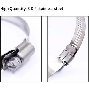 스테인레스 스틸 호스 클램프 장식 고정 클립 6 - 150mm 미국 클램프 배기 파이프 클램프 - Product Image 5