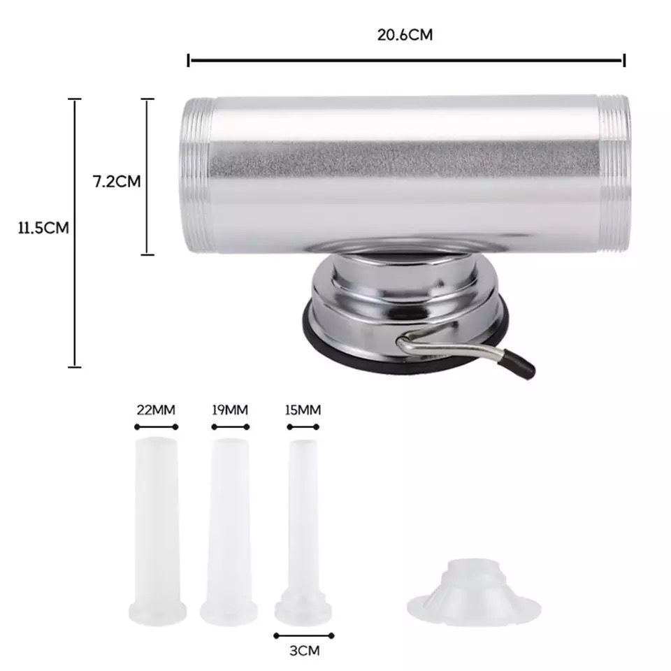 Колбасный шприц, 2 фунта, алюминиевая присоска, бытовая ручная машина для приготовления колбасы