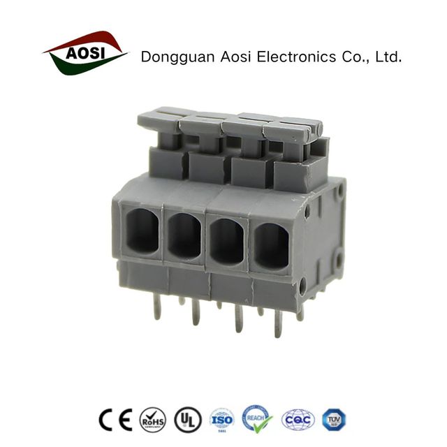 KF235 3.81mm Power Terminal Block Spring Type 10A Rated Current DG235 3.81 Fixed Terminal Blocks