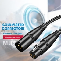 Câble audio professionnel HIFI 3 broches XLR mâle vers femelle, cuivre de haute qualité, pour microphone et haut-parleur