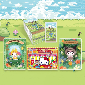 Tarjetas Coleccionables de Anime de <span class=keywords><strong>Hello</strong></span> <span class=keywords><strong>Kitty</strong></span>, <span class=keywords><strong>Kuromi</strong></span> y Cinnamoroll, Paquete Clásico de la Familia Sanrio, Caja de Sobres con Tarjetas de Ensueño - Product Image 1