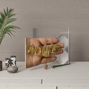 Liontin kuarsa rutilasi kualitas tinggi alami kuarsa terutilasi kristal Lodolite mentah kerajinan kristal lainnya - Product Image 2