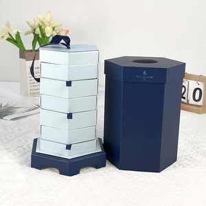 4-Layer <b>Paper</b> Jewelry <b>Box</b> Organizer 3 Drawers Modern Luxury Design Embossing Recycled Materials Large <b>Storage</b> Gift <b>Box</b> SABER - Product Image 3