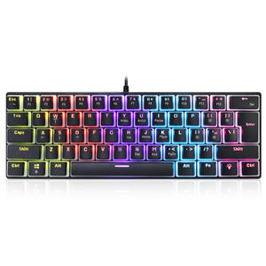 Teclado Gaming Árabe Personalizado Rk61 con Cable USB, 61 Teclas RGB, Delgado, para Laptop, iPad, Tableta, Mac, PC, iPhone - Product Image 1