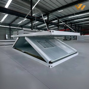 Bâtiment de <span class=keywords><strong>bureau</strong></span> modulaire préfabriqué en acier léger à panneaux sandwich, installation rapide, 20 pieds, maison conteneur pliable en Z portable - Product Image 1