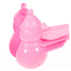 Juego de juguetes de plástico personalizados al por mayor para hacer bolas de nieve y moldes de arena con forma de muñeco de nieve, pato y corazón para niños - Product Image 4