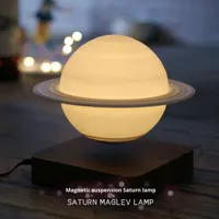 Lévitation magnétique LED veilleuse 3D imprimé Saturne Mars lampe pour chambre tactile décoration de la maison cadeau créatif
