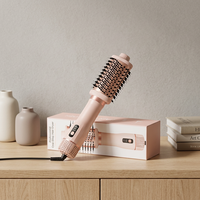 Brosse à air chaud électrique 110000 tr/min haute vitesse 1300W 3 niveaux de chaleur Massage perlé Cordon rotatif à 360° Poignée métallique Outil de coiffure professionnel