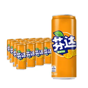 Fábrica al por mayor Fenda Soda 330mL * 24 varias latas de bebidas con sabor a frutas refrescos exóticos Fanda