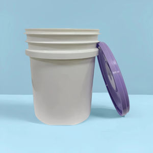 1 Liter Plastic Emmertje met Deksel, Voedselveilig, Verdikt, Handvat, Verfcontainer - Product Image 5