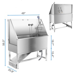 Conveniente Eco-Friendly Pet Grooming Tub para cães Dreno rápido banho fácil de limpar Características de limpeza conveniente e produtos de banho - Product Image 3