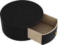 Table basse intelligente à led noire avec haut-parleur Bluetooth, Set-14in de table basse de luxe pour petits espaces au prix de gros