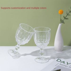 Custom Logo Color Vintage <b>Wine</b> <b>Goblet</b> Embossed Glassware Solid Color Glass <b>Goblet</b> - Product Image 3