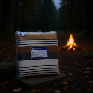 Coperta Invernale Buller Vianney XL a Righe in Poliestere, Calda per Campeggio, Misura Matrimoniale - Product Image 2