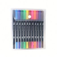 Stylos à Encre à Base d'Alcool Rechargeables avec Logo Personnalisé, Jouet pour Enfants, Double Pointe Fine, Stylos à Encre Aquarelle, Marqueurs Artistiques aux Couleurs Vives pour Peinture, Dessin, Cadeaux