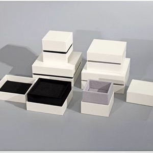 Fuyi's best-selling jewelry packaging <b>boxes</b> in black and gray velvet, perfect for storing rings, <b>earrings</b>, and necklaces. - Product Image 4