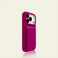 Coque de téléphone en silicone liquide pour iPhone 17, 16, 15, 14 Max avec protection d'objectif, support magnétique et compartiment arrière pour carte 1Pro