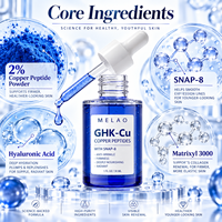Serum Wajah Natural Tint 2% GHK-Cu Kolagen Mendukung Pembaruan Kulit Anti Kerut Pengencang Kulit Matrixyl 3000 Ghkcu Snap 8 Serum