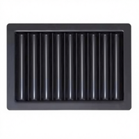 Plateau à jetons de poker de casino style Las Vegas, capacité 500 jetons, en ABS noir, 52x28x10cm, 0.8kg, utilisation universelle