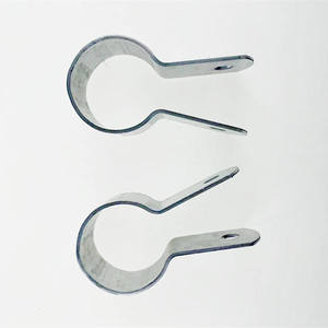 Collier de serrage rond en acier galvanisé de haute qualité pour tuyaux de serres agricoles - Connexion fixe super résistante - Product Image 2